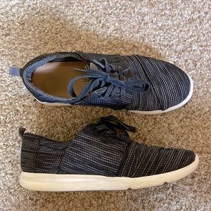 toms del ray black sneaker - womens size 8